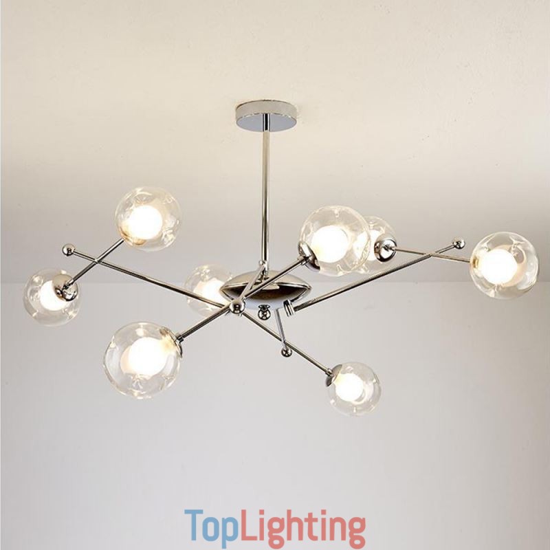 Glass Pendant Light European Style Simple Magic Beans Ceiling Light