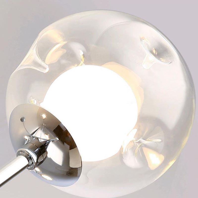 Glass Hanging Light European Magic Bean Pendant Light 4 Lights