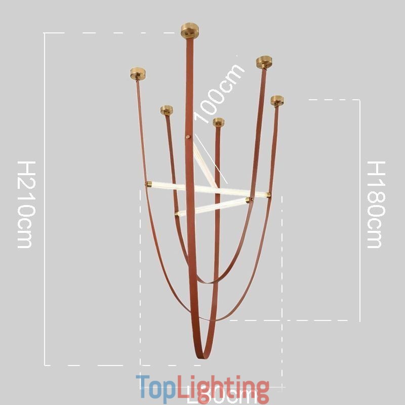 European Pendant Light Wabi Sabi Style Belt Decorative Light