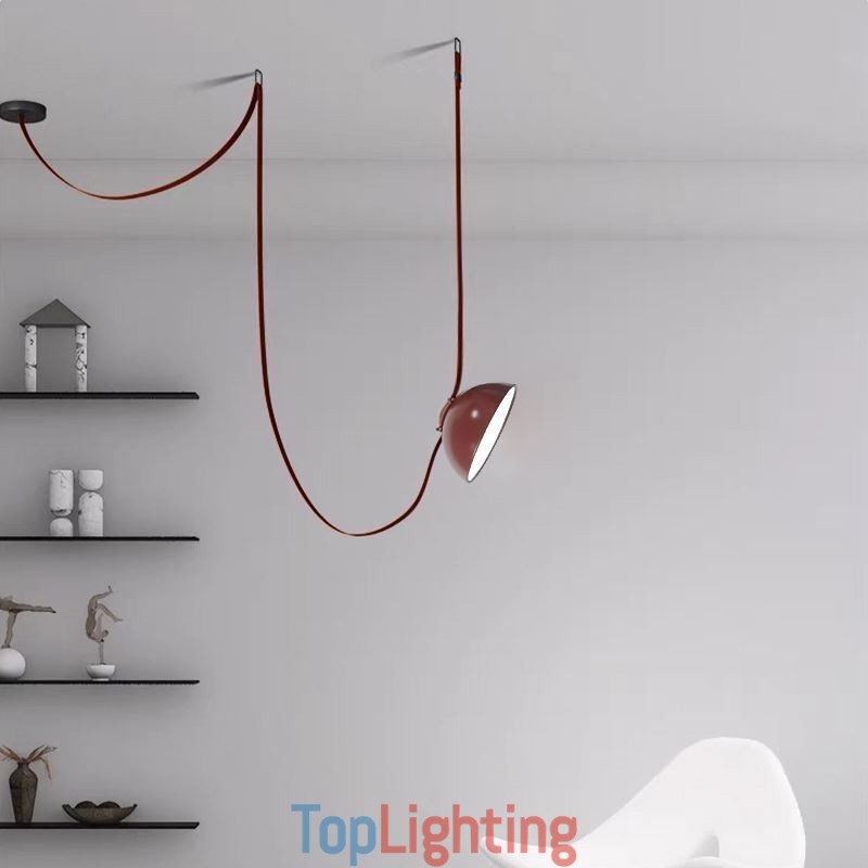 Belt Pendant Light European Simple Wabi Sabi Style Belt Ceiling Light