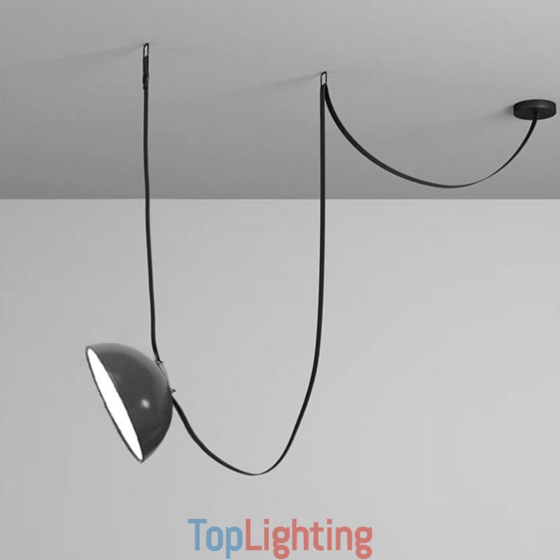 Belt Pendant Light European Simple Wabi Sabi Style Belt Ceiling Light