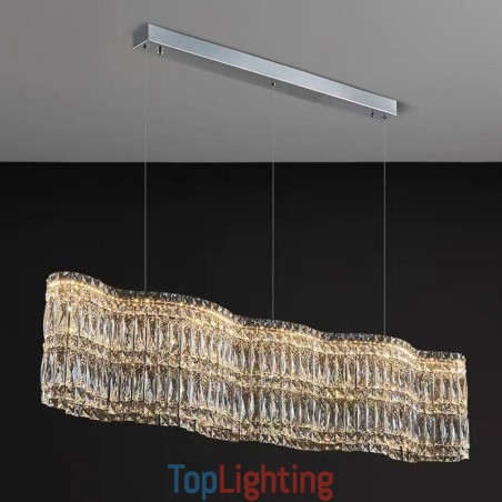 Long Crystal Pendant Light Luxury Decoration Ceiling Light Long Crystal Pendant Light Luxury Decoration Ceiling Light