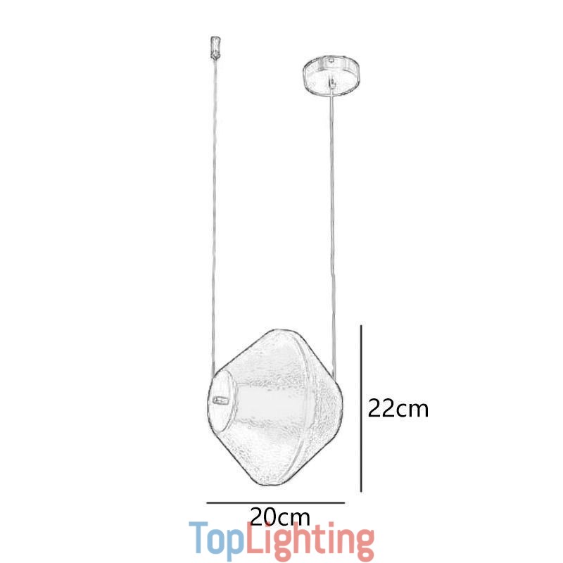 Pendant Light Modern Simple Single Glass Small Ceiling Light