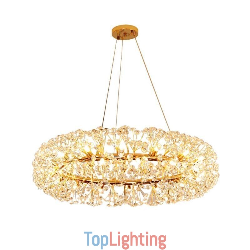 Pendant Light Modern Minimalist Wrought Iron Circular Sun Flower Ceiling Light