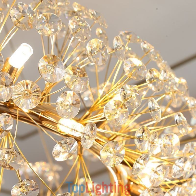 Pendant Light Modern Minimalist Wrought Iron Circular Sun Flower Ceiling Light
