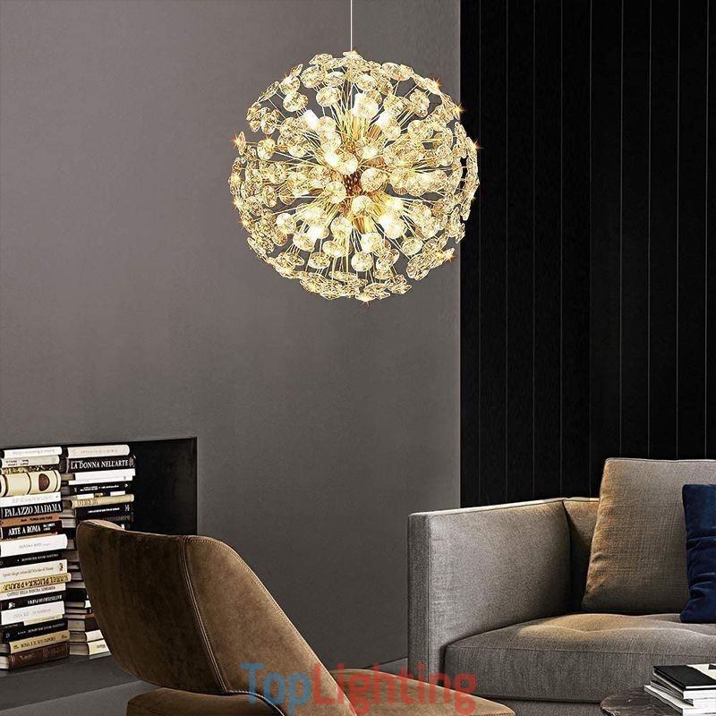 Ceiling Light Modern Minimalist Electroplating Iron Sun Flower Pendant Light