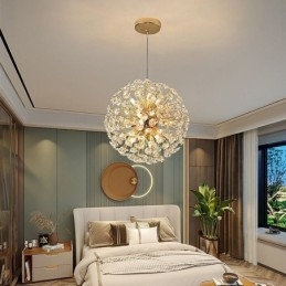 Ceiling Light Modern Minimalist Electroplating Iron Sun Flower Pendant Light