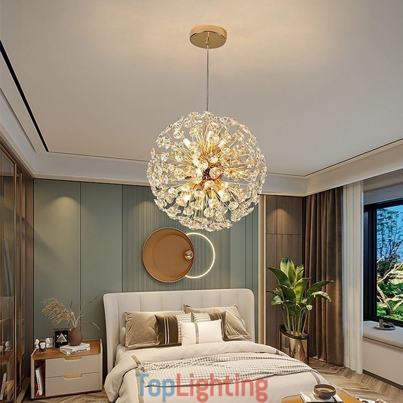 Ceiling Light Modern Minimalist Electroplating Iron Sun Flower Pendant Light