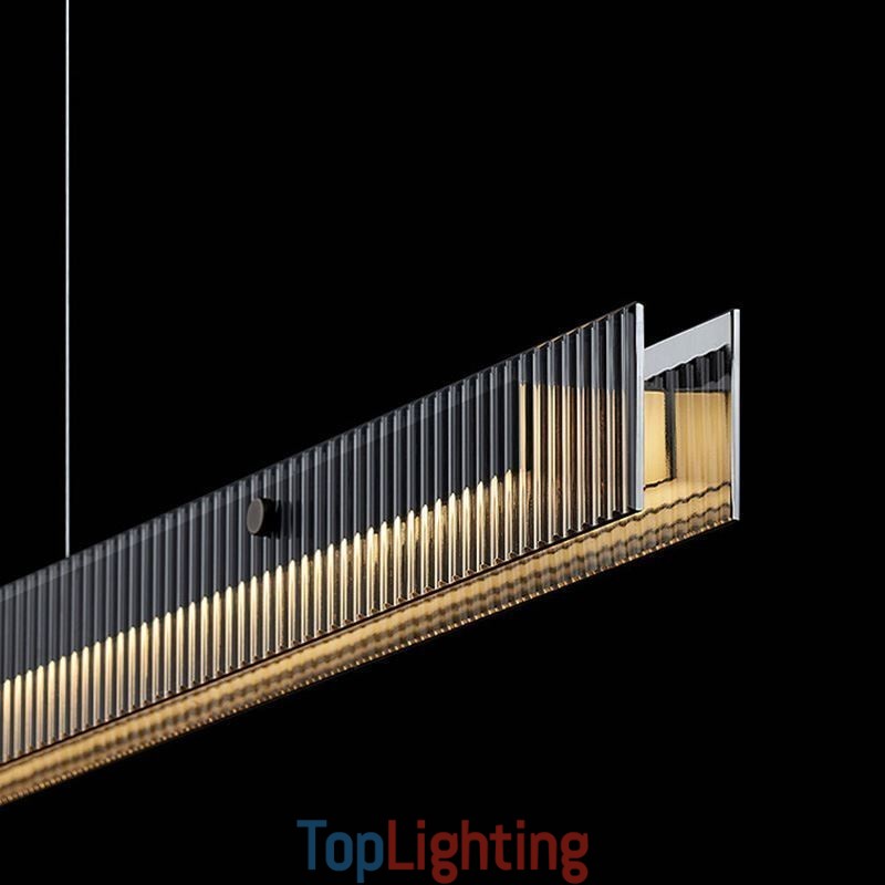 Pendant Light 100CM Glass Ceiling Light Stepless Dimmable With Remote Control