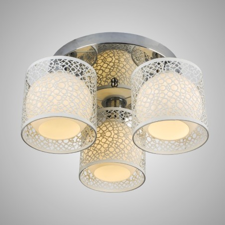 Three Light Ceiling Glass Dome Light Flush Mount Three Light Ceiling Glass Dome Light Flush Mount
