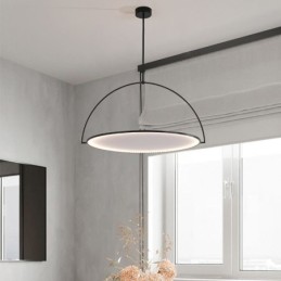 Nordic Pendant Light Creative Wrought Iron Ring Ceiling Light