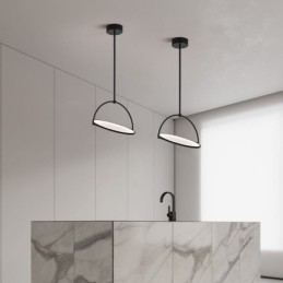 Nordic Pendant Light Creative Wrought Iron Ring Ceiling Light