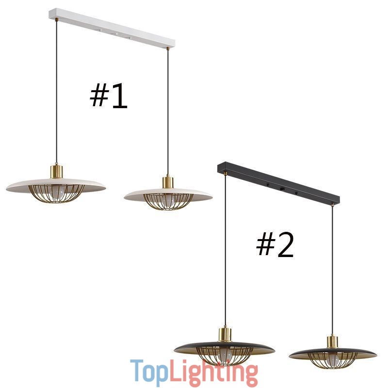 Nordic Pendant Light Creative Wrought Iron Disc Ceiling Light