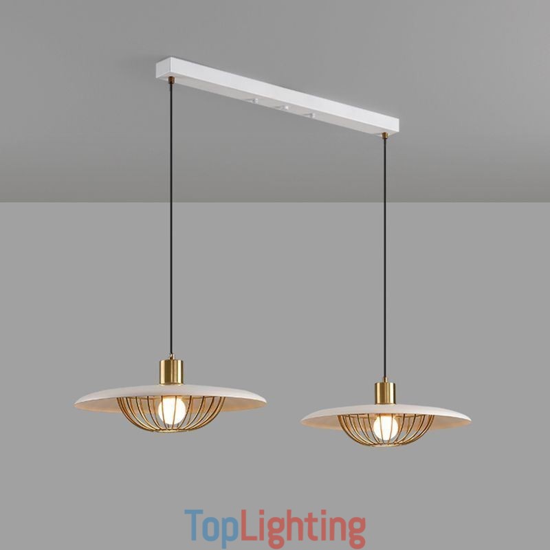Nordic Pendant Light Creative Wrought Iron Disc Ceiling Light