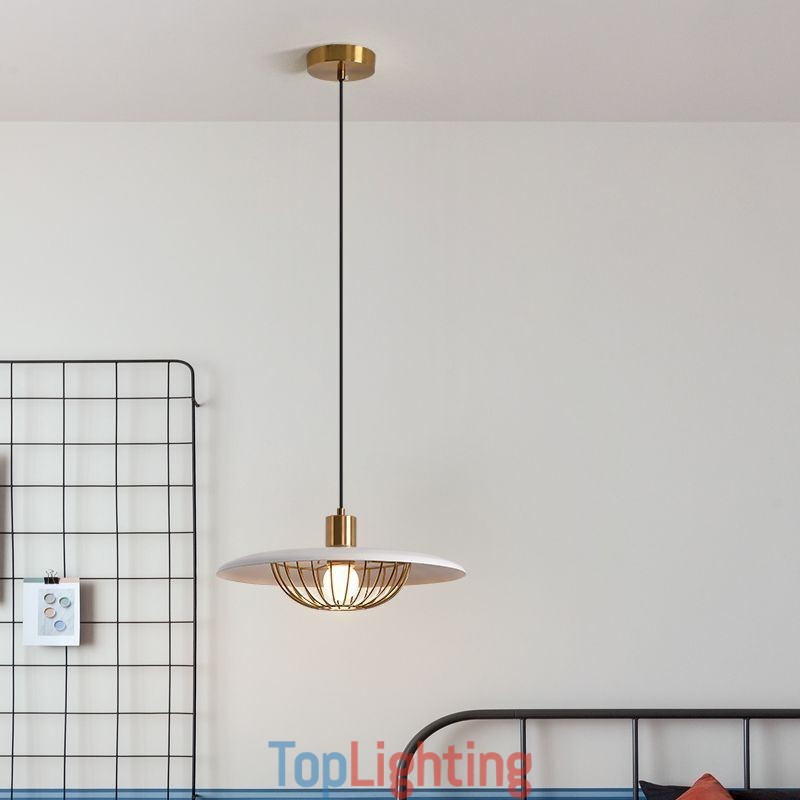 Nordic Pendant Light Wrought Iron Creative Disc Ceiling Lamps