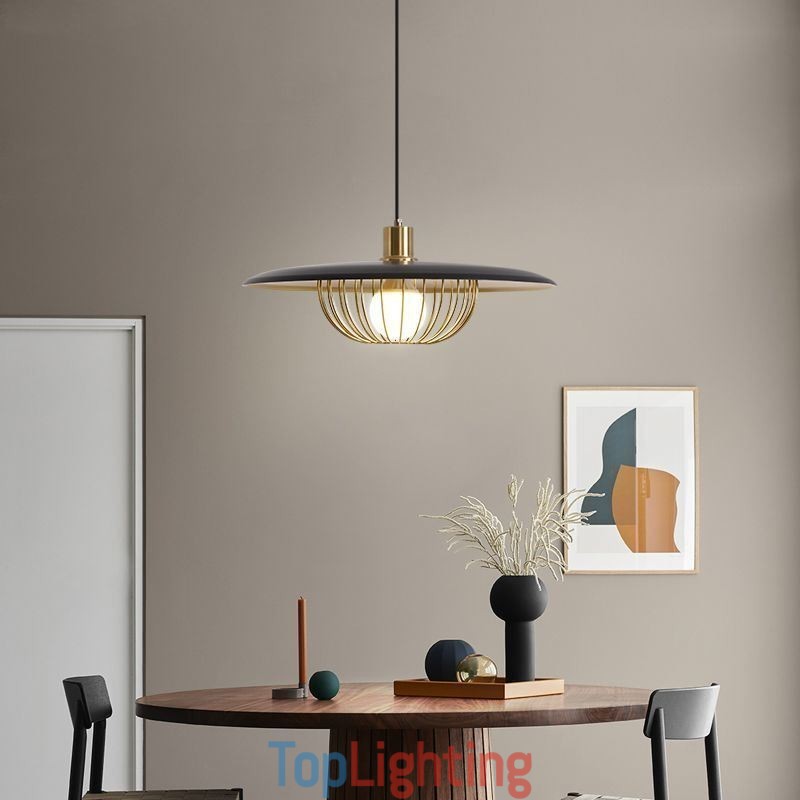 Nordic Pendant Light Wrought Iron Creative Disc Ceiling Lamps