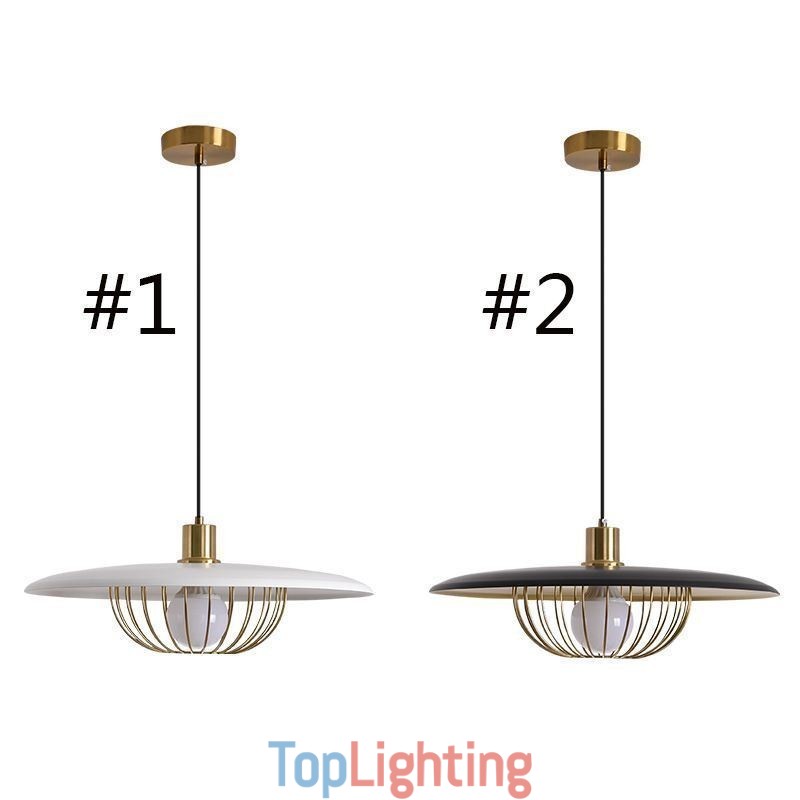 Nordic Pendant Light Wrought Iron Creative Disc Ceiling Lamps