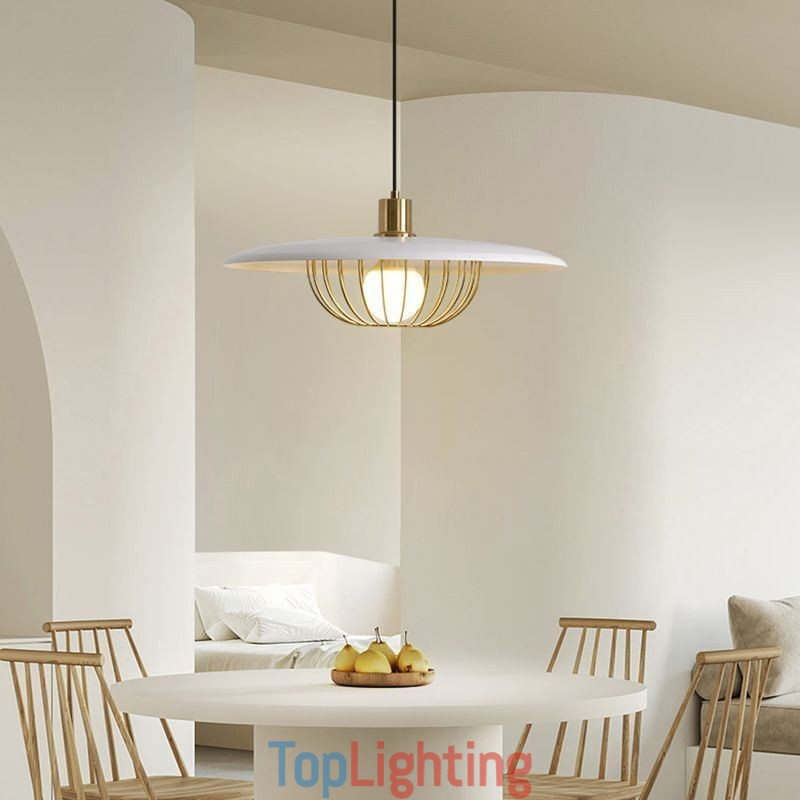 Nordic Pendant Light Wrought Iron Creative Disc Ceiling Lamps