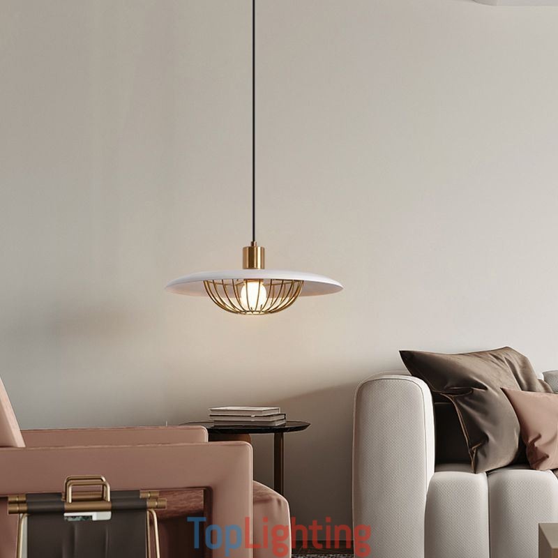 Nordic Pendant Light Wrought Iron Creative Disc Ceiling Lamps