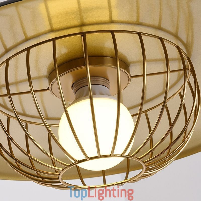 Nordic Pendant Light Wrought Iron Creative Disc Ceiling Lamps