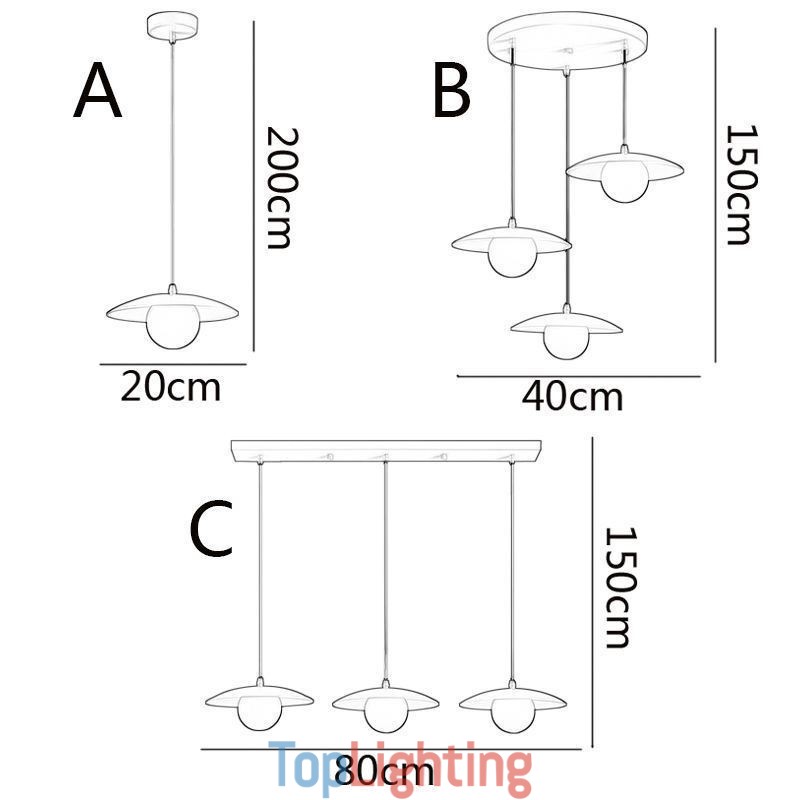 Nordic Pendant Creative Wrought Iron G9 Disc Ceiling Light