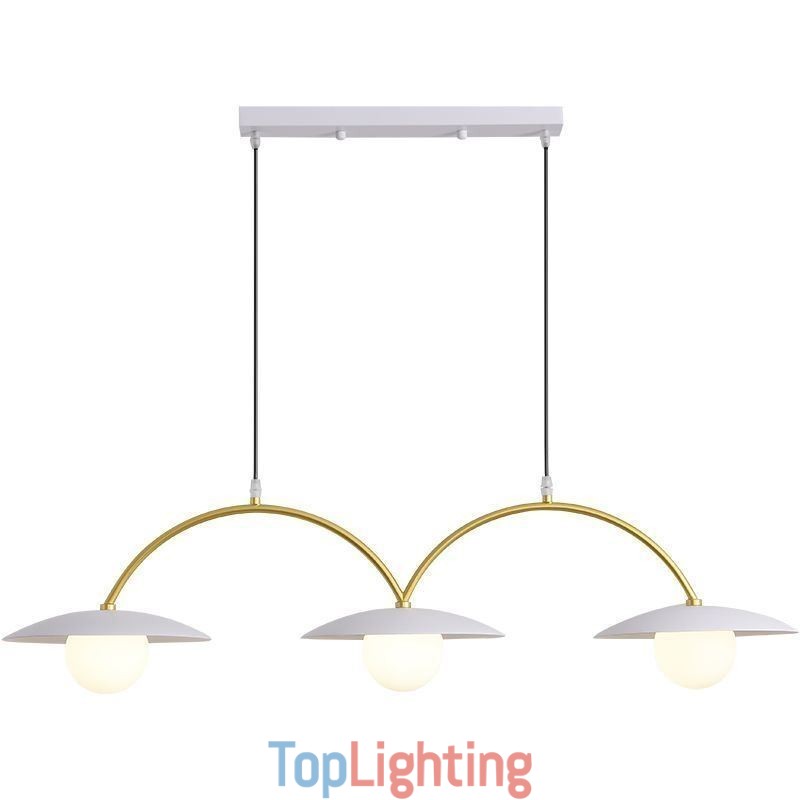 Nordic Pendant Light Creative G9 Wrought Iron Wave Ceiling Light
