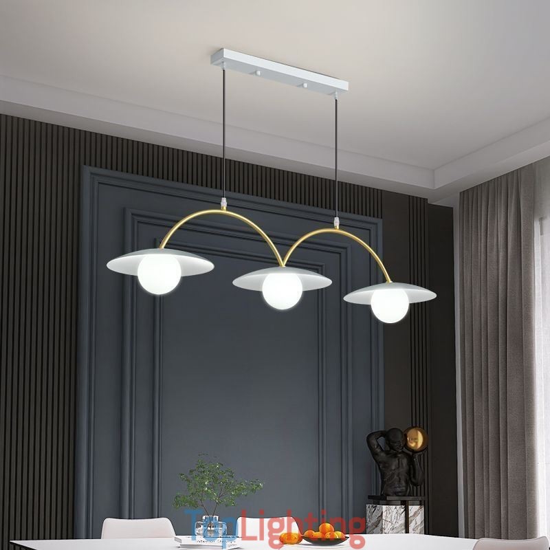 Nordic Pendant Light Creative G9 Wrought Iron Wave Ceiling Light