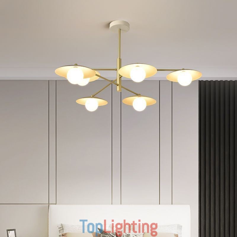 Nordic Pendant Light Creative G9 Wrought Iron Disc Ceiling Light
