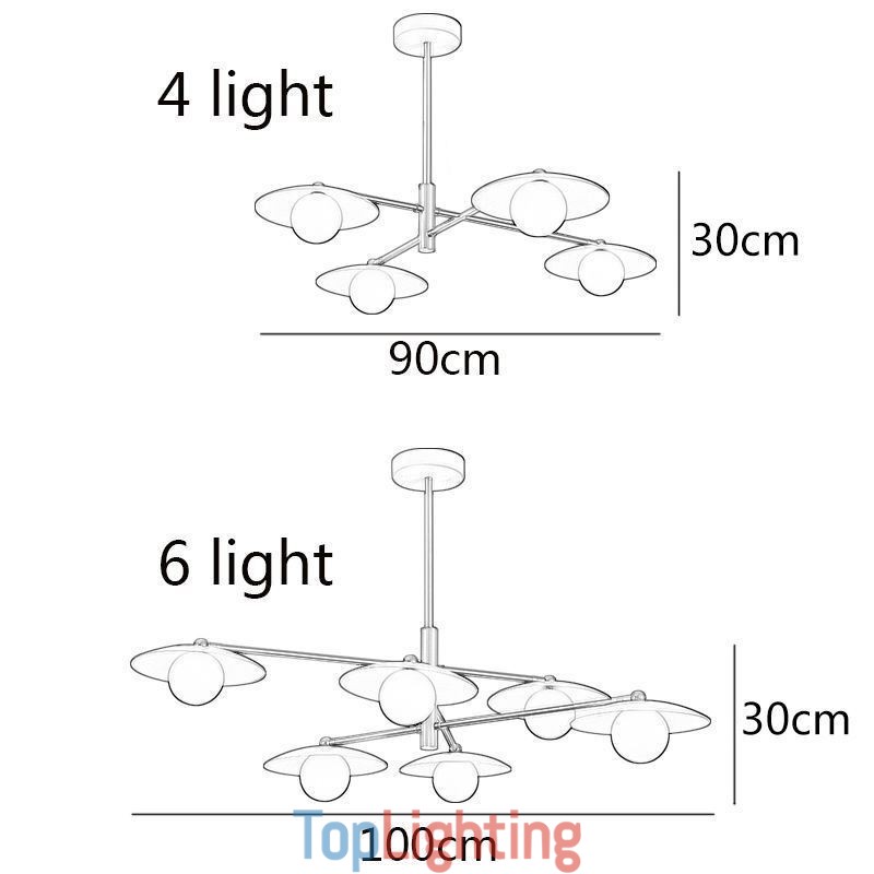 Nordic Pendant Light Creative G9 Wrought Iron Disc Ceiling Light