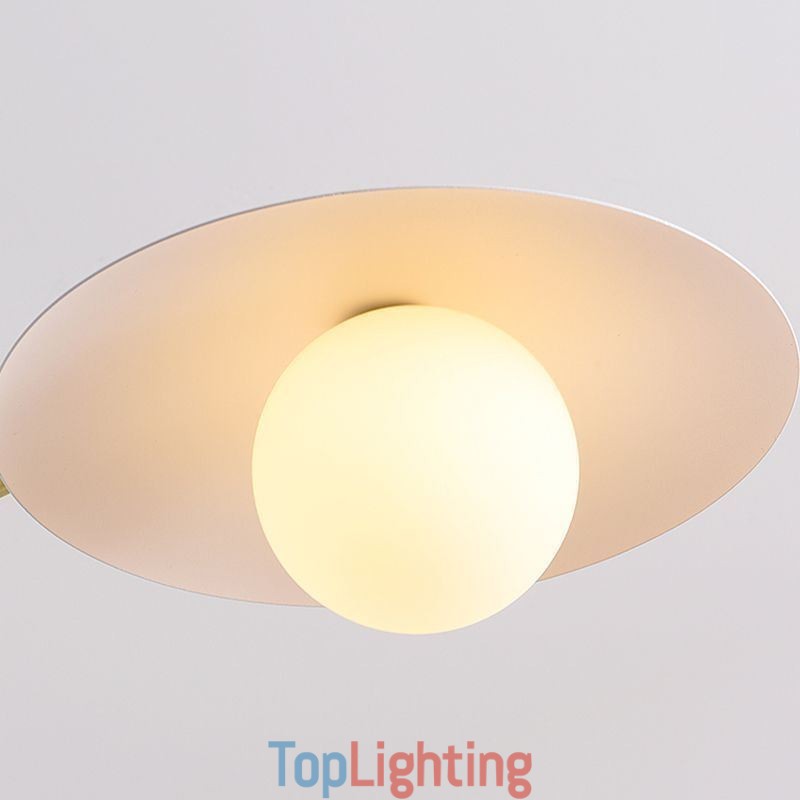 Nordic Pendant Light Creative G9 Wrought Iron Disc Ceiling Light