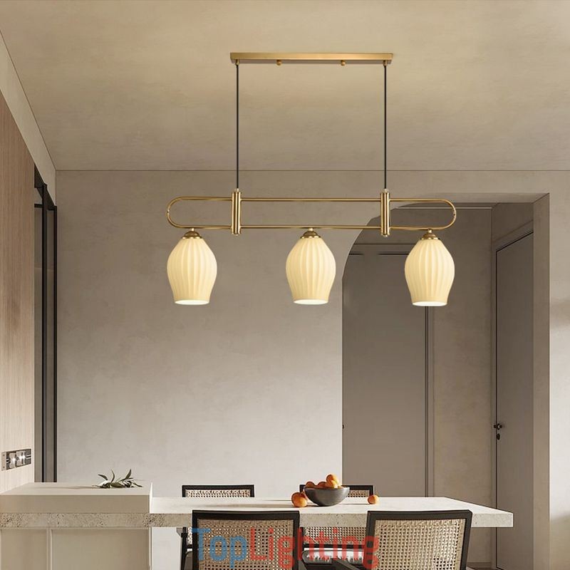 Nordic Pendant Light Wrought Iron Creative Stamen Ceiling Light