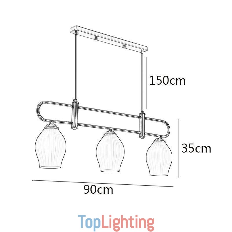 Nordic Pendant Light Wrought Iron Creative Stamen Ceiling Light