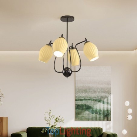 Nordic Pendant Light Creative Wrought Iron Gun Black Stamen Ceiling Light Nordic Pendant Light Creative Wrought Iron Gun Black Stamen Ceiling Light