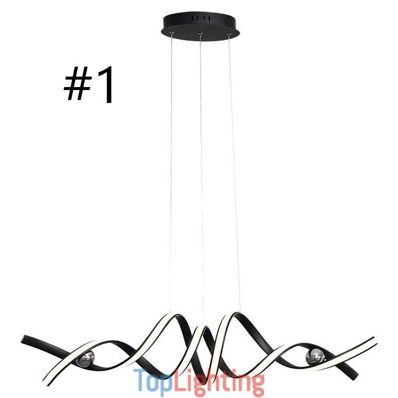 Minimalist Pendant Light Aluminum Art Minimalist Spiral Ceiling Light