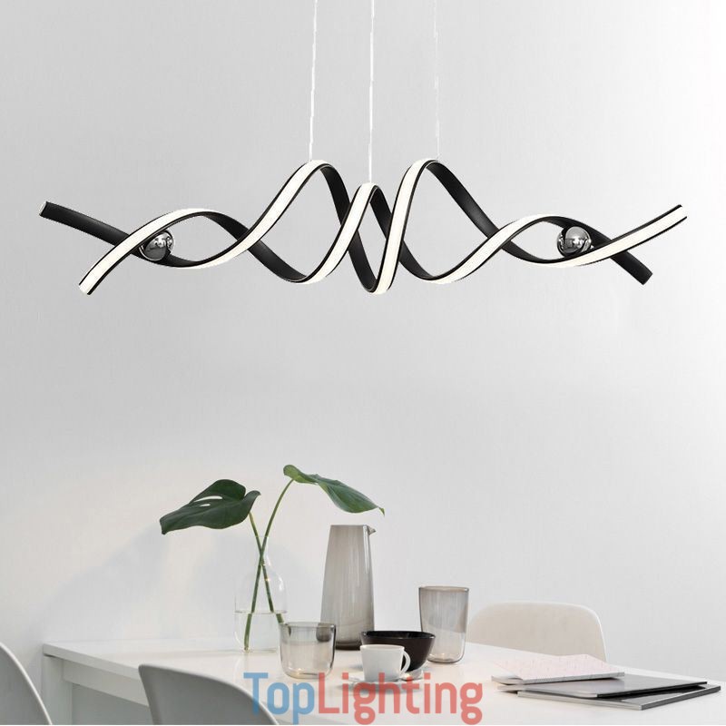 Minimalist Pendant Light Aluminum Art Minimalist Spiral Ceiling Light