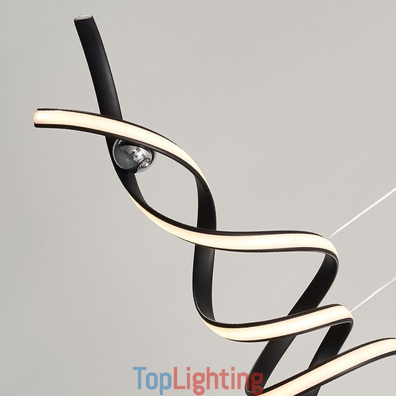 Minimalist Pendant Light Aluminum Art Minimalist Spiral Ceiling Light