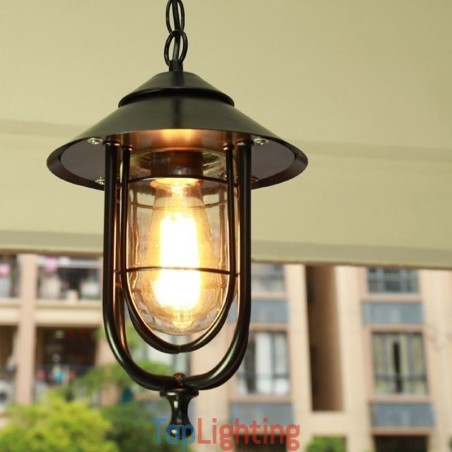 American Retro Outdoor Light Waterproof Birdcage Shape Pendant Light Garden American Retro Outdoor Light Waterproof Birdcage Shape Pendant Light Garden