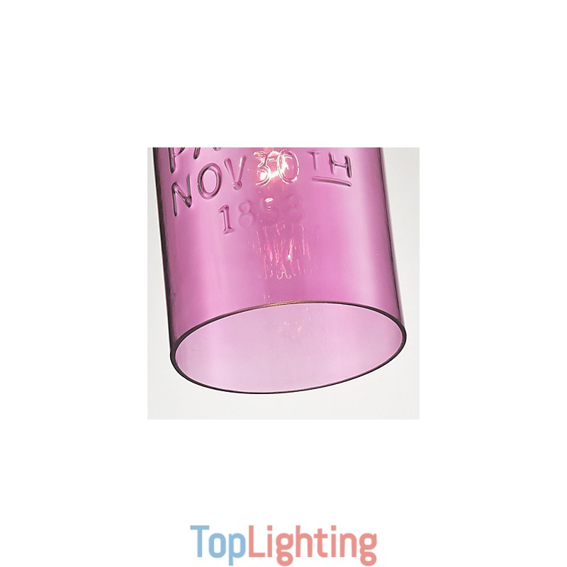 1 Light Modern Glass Pendant Light in Transparent Bubble Design