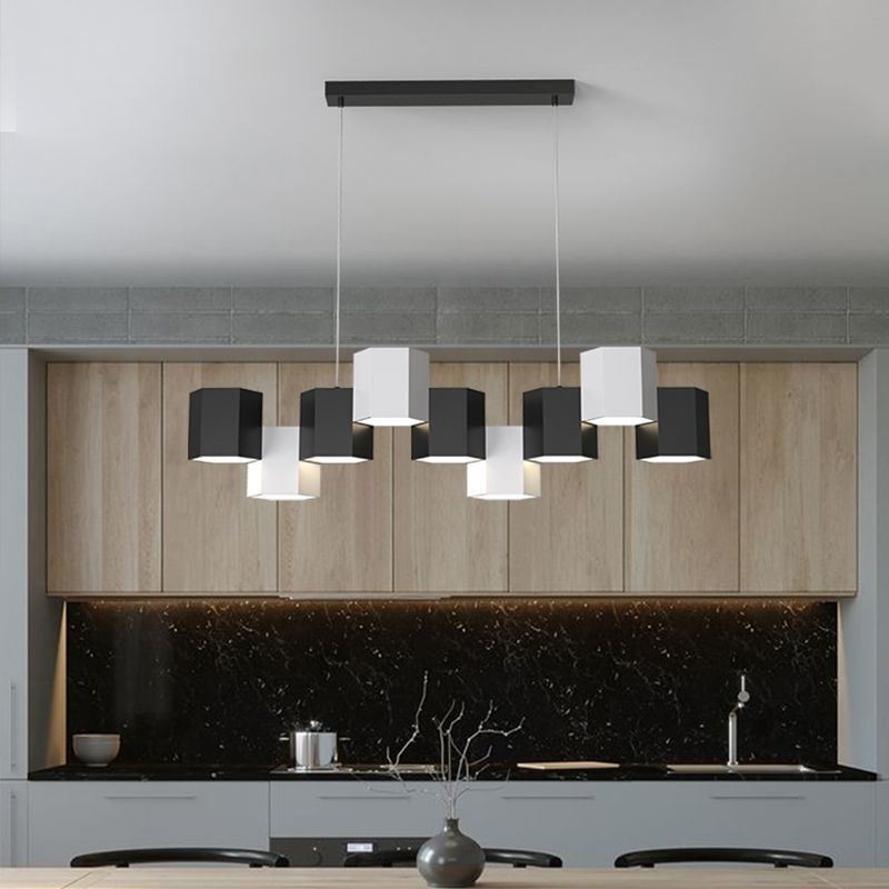 Modern Hexagonal Hanging Light Creative Combination Pendant Lamp