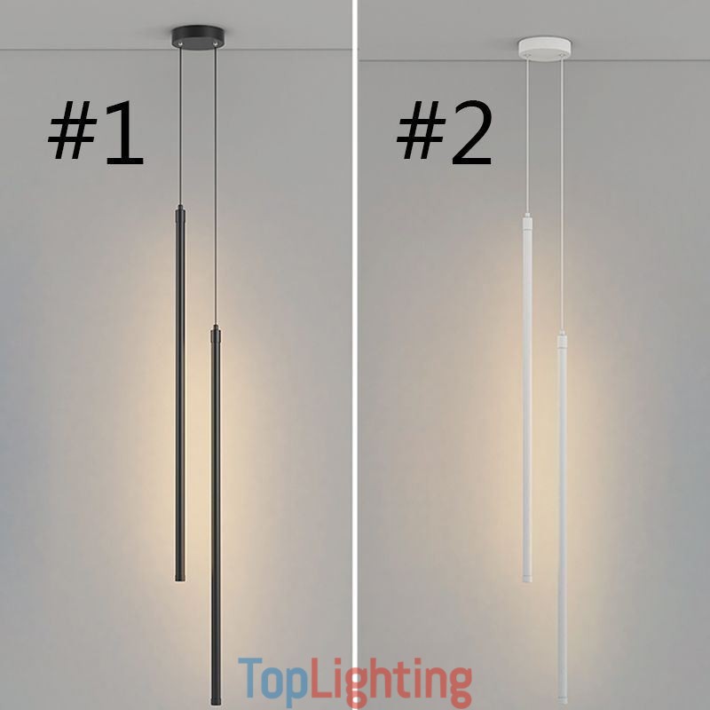 Pendant Light Nordic Long Tube Hanging Lamp Island