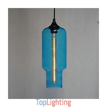 Modern Glass Pendant Light in Brown Bubble Design Modern Glass Pendant Light in Brown Bubble Design