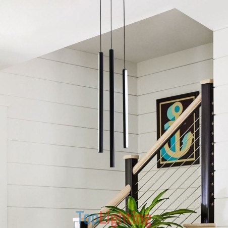 Modern Chandelier Long Strip Pendant Light Duplex Building Modern Chandelier Long Strip Pendant Light Duplex Building