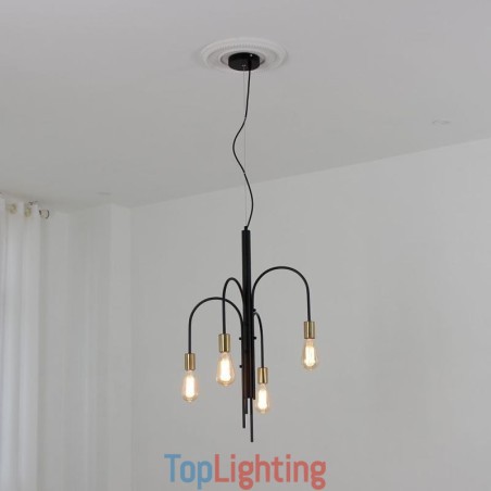 Modern Iron Chandelier Simple Iron Pendant Light Modern Iron Chandelier Simple Iron Pendant Light