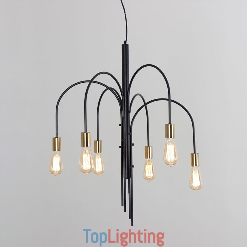 Modern Iron Chandelier Simple Iron Pendant Light