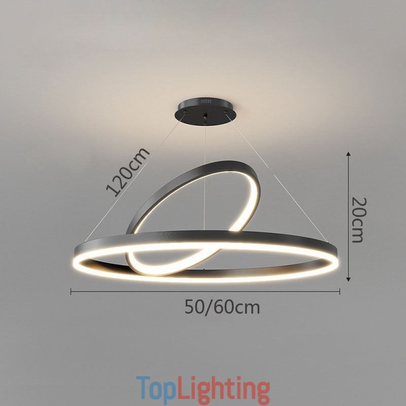 Modern Pendant Light Circle Rings Acrylic Pendant Lamp