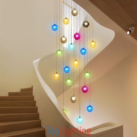 Modern Crystal Ball Pendant Light Colorful Crystal Chandelier (Colorful Style Pls Contact Us) Modern Crystal Ball Pendant Light Colorful Crystal Chandelier (Colorful Style Pls Contact Us)