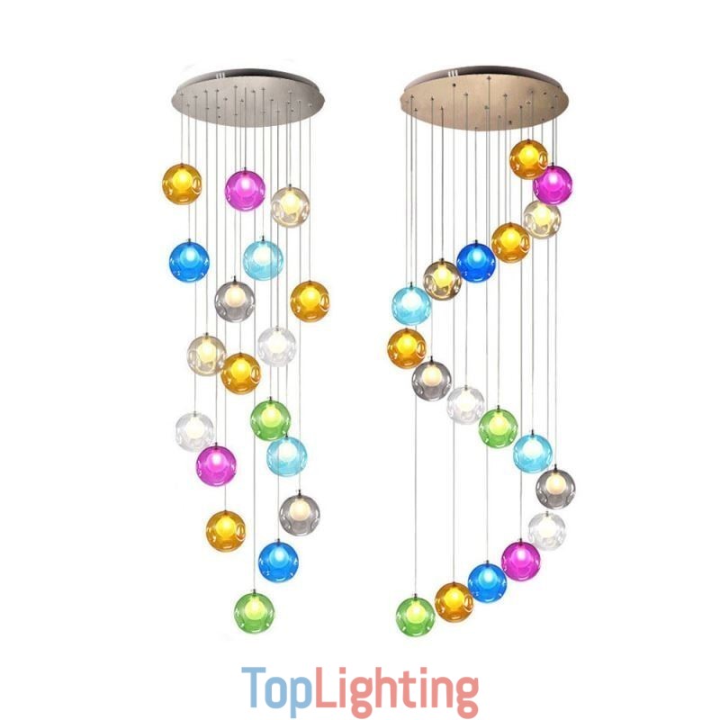 Modern Crystal Ball Pendant Light Colorful Crystal Chandelier (Colorful Style Pls Contact Us)