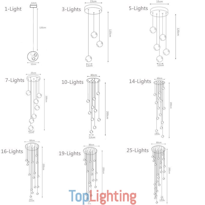Modern Crystal Ball Pendant Light Colorful Crystal Chandelier (Colorful Style Pls Contact Us)