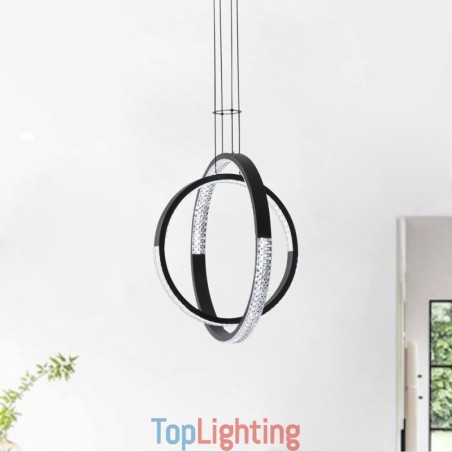 Modern Chandelier 2 Rings Pendant Lighting Dining Modern Chandelier 2 Rings Pendant Lighting Dining