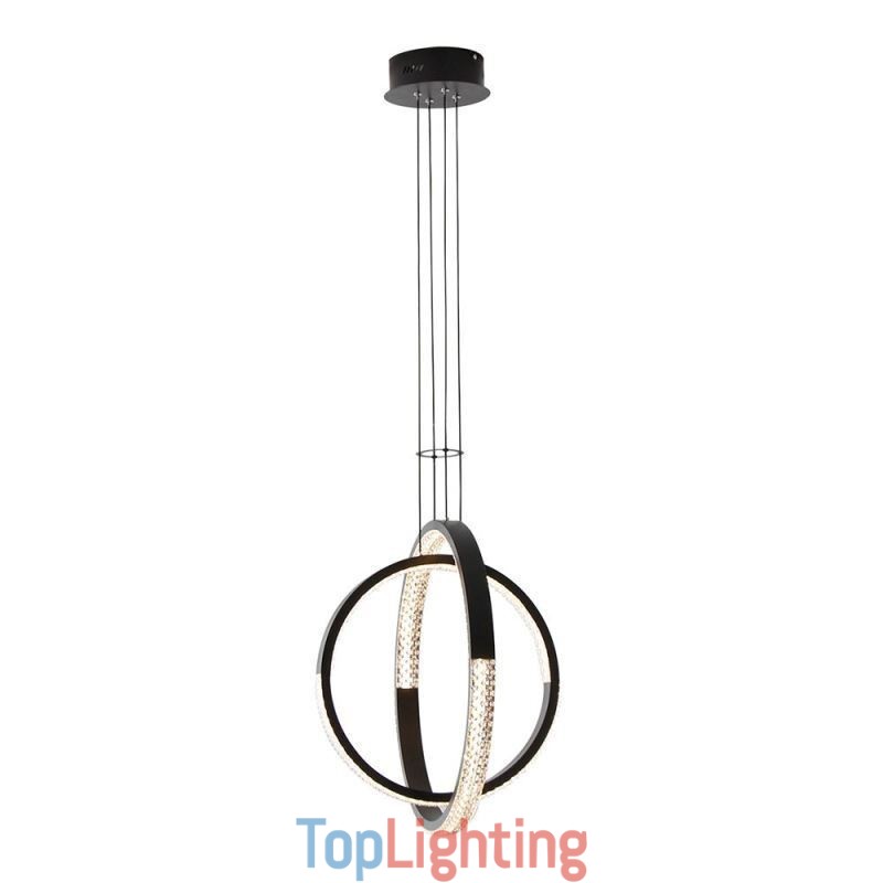 Modern Chandelier 2 Rings Pendant Lighting Dining